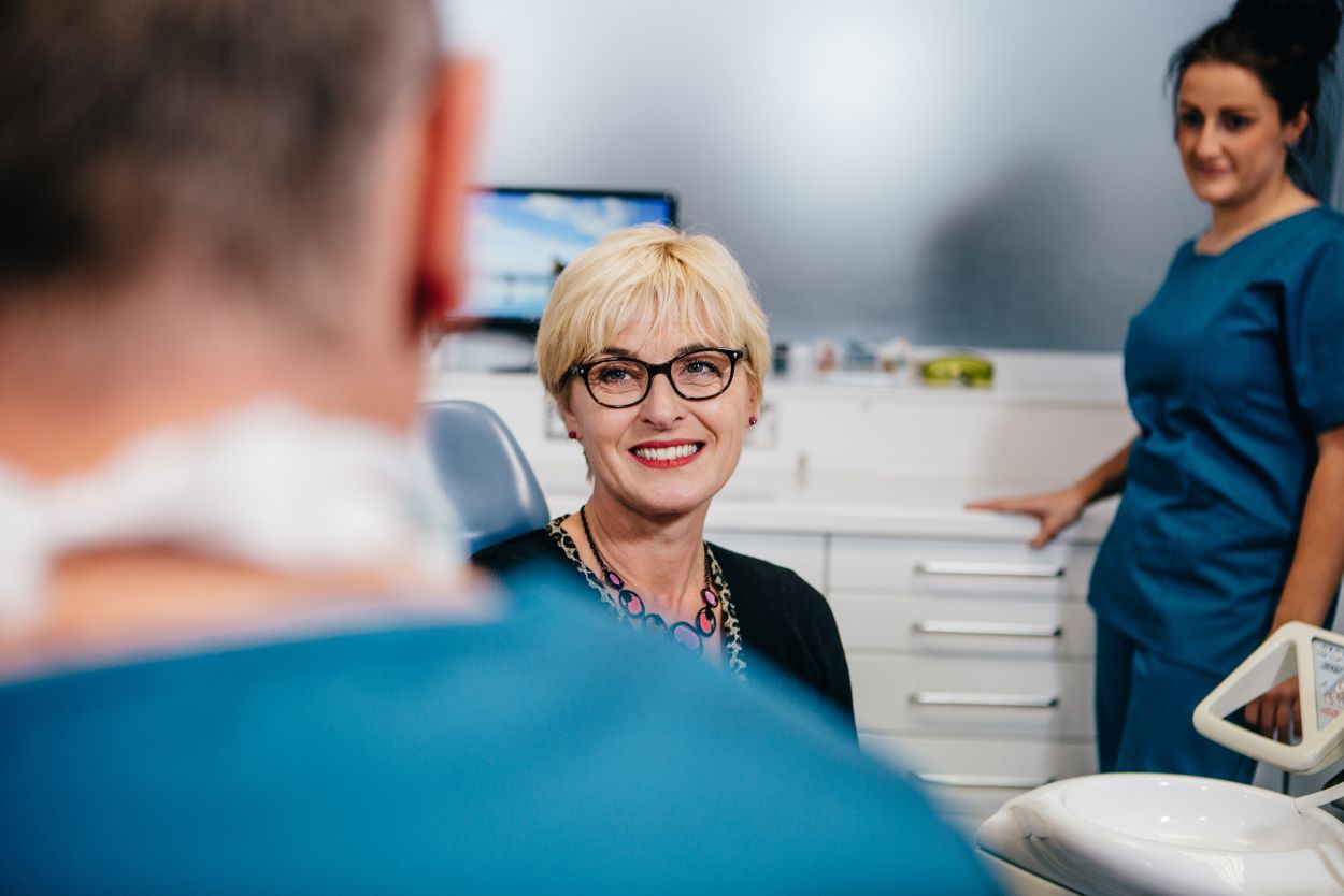 Dentist with patient at The Parks Dental Clinic Hull