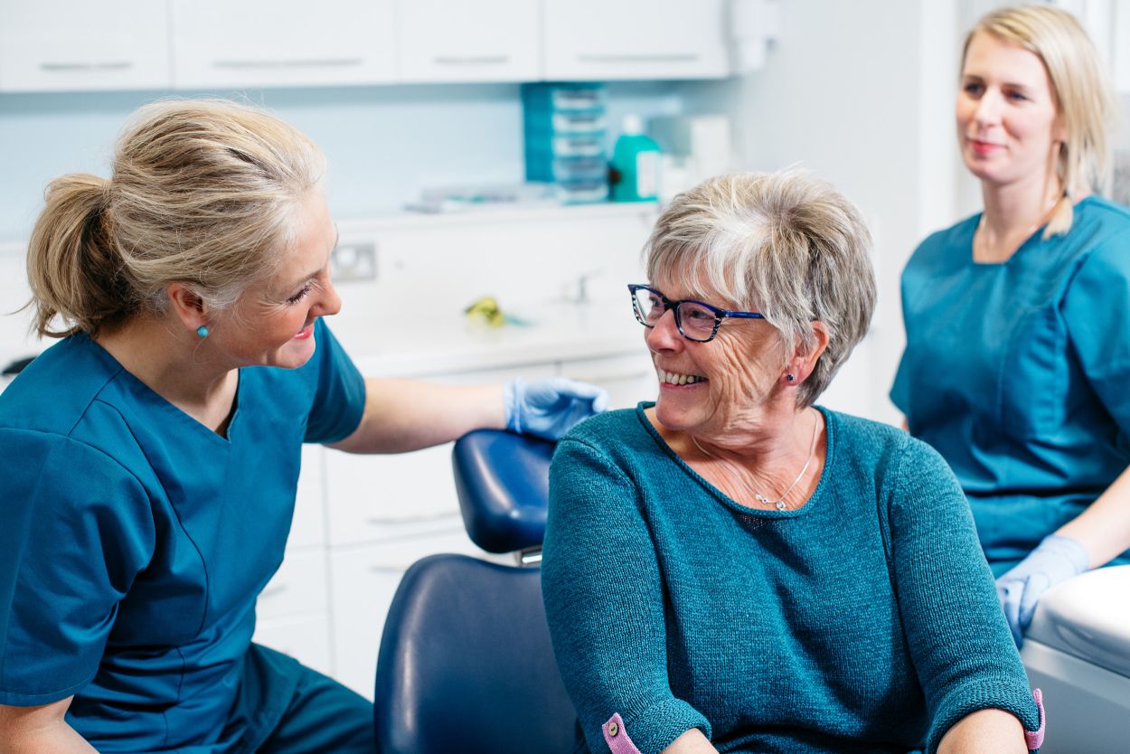 Dentist with patient at Kingswood Parks Dental Clinic Hull
